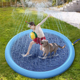 Backyard Water Play Mat - Summer Splash Pad for Kids & Pets with Anti-Slip Surface
