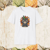 Cat Autumn Vibe Fall Cat Lover Shirt, Cozy Pumpkin Season Tee, Autumn Feline Apparel