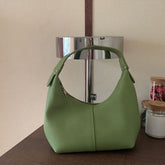 Soft Leather Hobo Bag - PU Shoulder Purse with Zippered Compartments