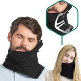 Ultra-Light Travel Neck Pillow Scarf Upright Support for Planes, Trains & Road Trips