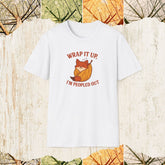 Wrap It Up I’m Peopled Out Funny Introvert Shirt, Social Battery Tee, Anti-Social Humor Apparel