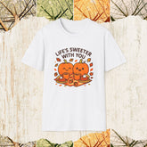 Life’s Sweeter With You Autumn Cozy Shirt, Fall Couple Tee, Pumpkin Season Love Apparel