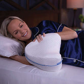 Premium Memory Cotton Slow-Rebound Leg Pillow - Ergonomic Butterfly Support for Side Sleepers, Pregnancy & Pain Relief