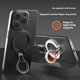 Lazy Magnetic Ring Phone Stand – Stable Desktop Holder with Rotating Metal Base