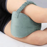 Multi-Position Memory Foam Leg Lock Pillow with Strap - Ergonomic Knee Clip for Side Sleepers Sciatica, Hip & Back Pain Relief