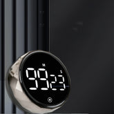 Simple Twist Timer Magnetic Digital Kitchen Timer with Loud Alarm for Cooking, Baking & Study