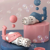 Leak-Proof 8-Hole Bubble Machine for Kids - Non-Stop Bubble Blower for Outdoor Play & Parties