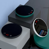 Touch-Control Electric Cup Warmer Fast 2-Temp Heating for Coffee & Tea, Auto Shut-Off, Digital Display (Black/White/Green)