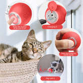 Self-Moving Gravity Cat Toy - Automatic Rope Teaser with Smart Motion Sensor for Playful Cats