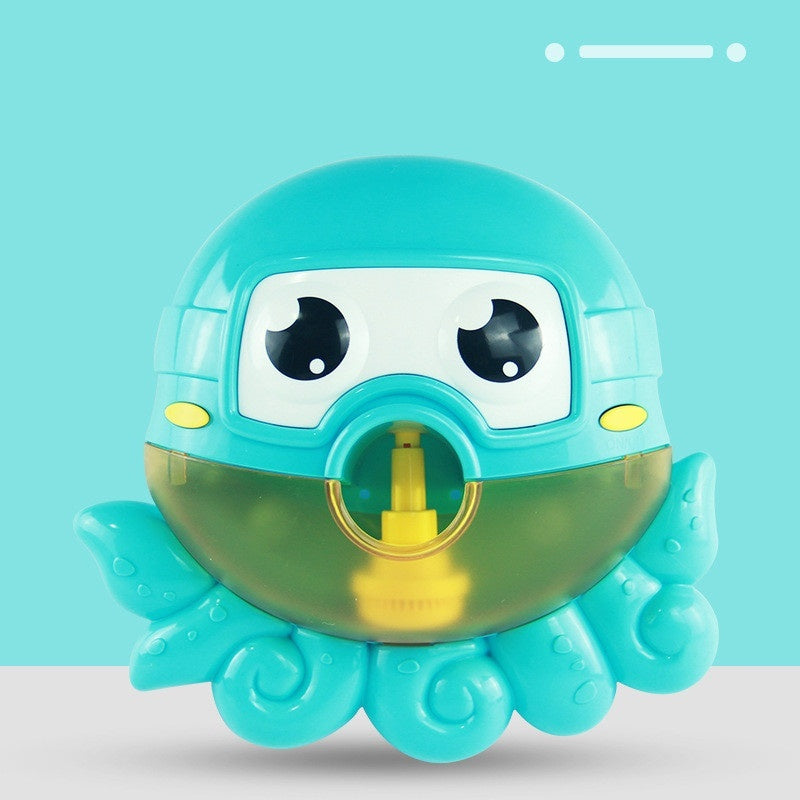 Baby Bath Bubble Blower Toy - Cute Music Machine with LED Lights for Toddler Water Play