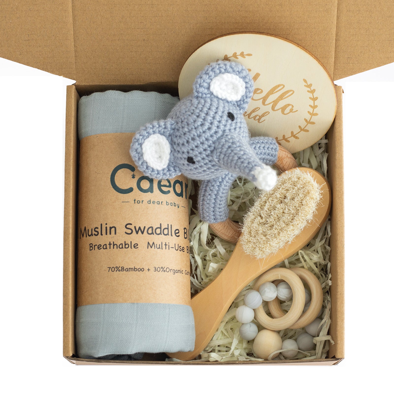 Baby Teether Set for Newborns - Cute & Safe Chewing Toys for Sore Gums - Perfect Shower Gift for Boys & Girls