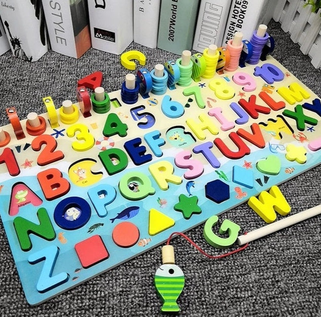 3D Alphabet & Number Puzzle – Colorful Educational Toy for Kids – Learn Letters, Numbers & Shapes!