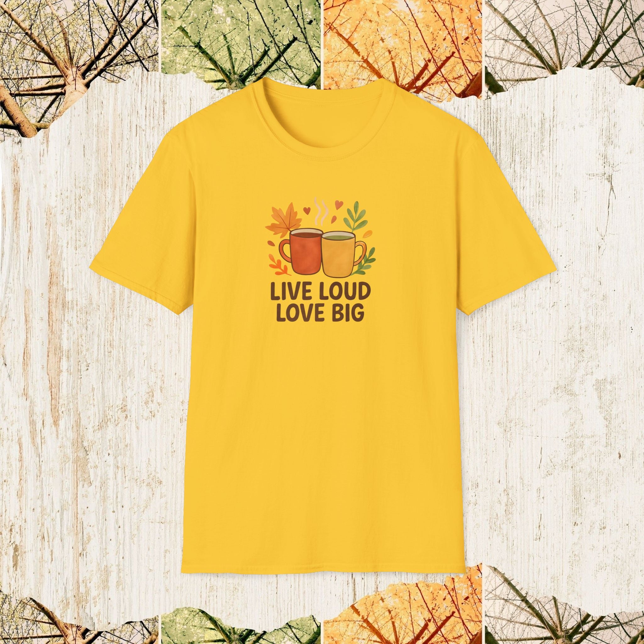 Live Loud Love Big Motivational Lifestyle Shirt, Positive Energy Tee, Uplifting Everyday Apparel