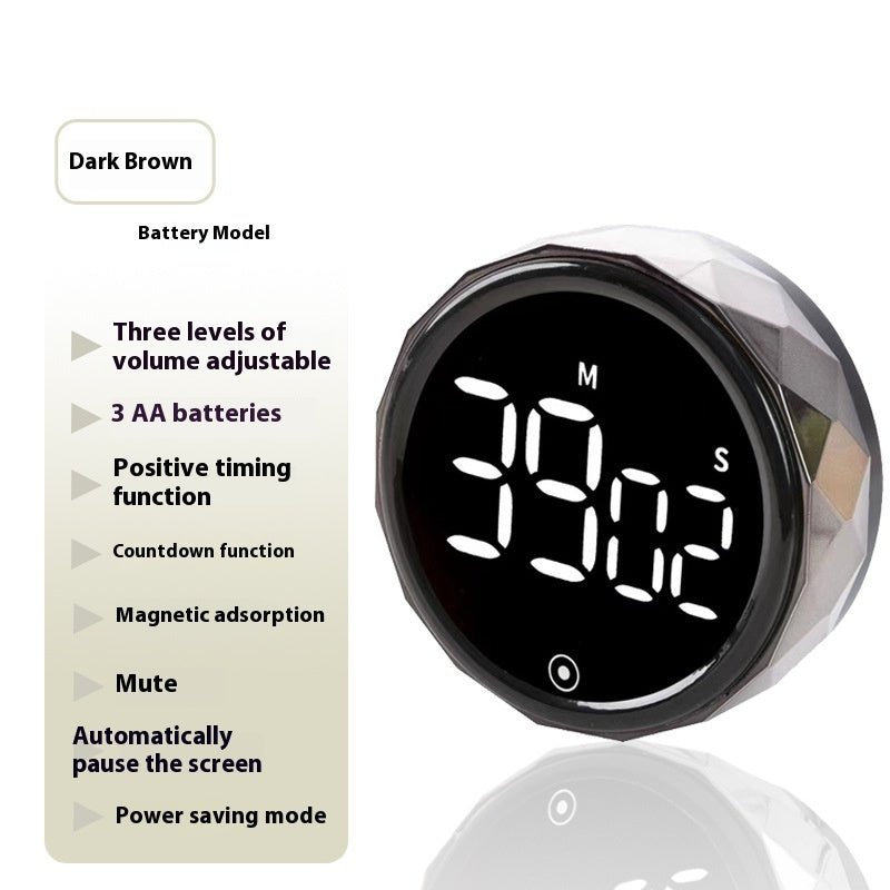 Simple Twist Timer Magnetic Digital Kitchen Timer with Loud Alarm for Cooking, Baking & Study