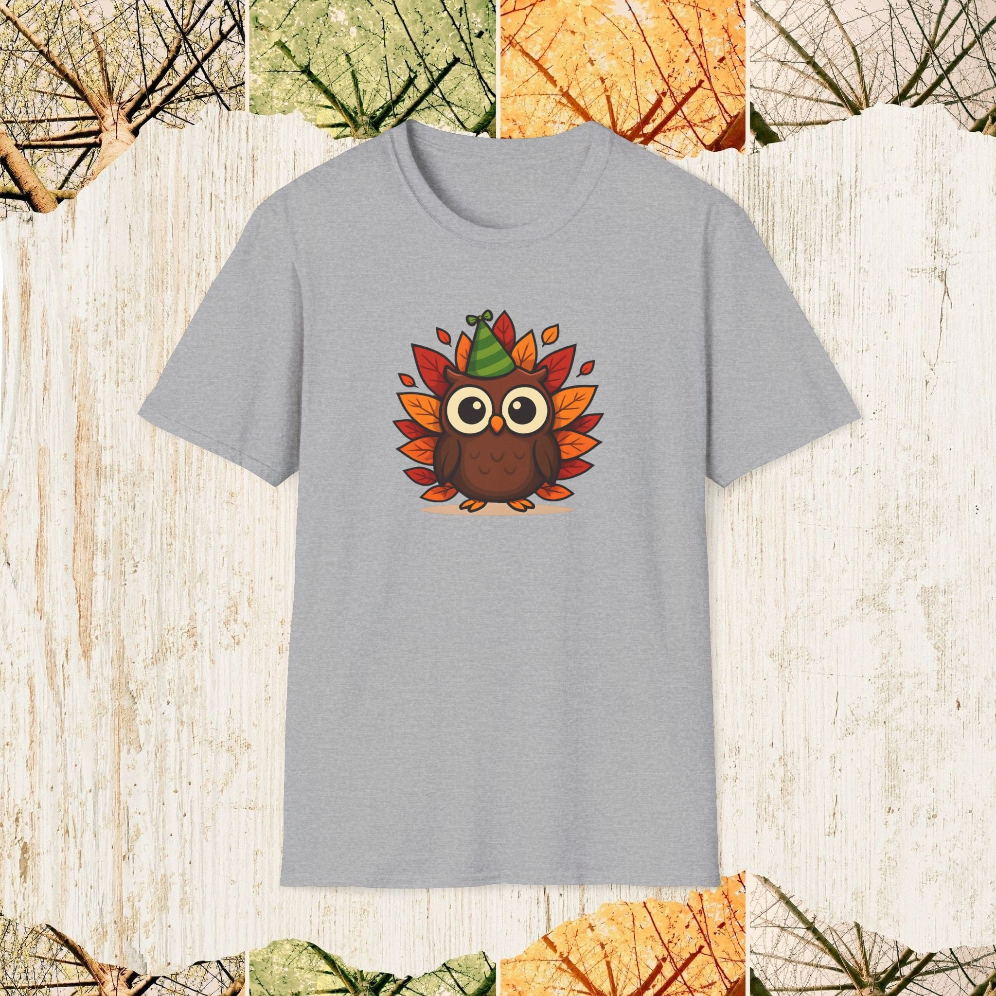 Owl Autumn Vibe Cozy Fall Shirt, Pumpkin Season Tee, Nature Lover Apparel