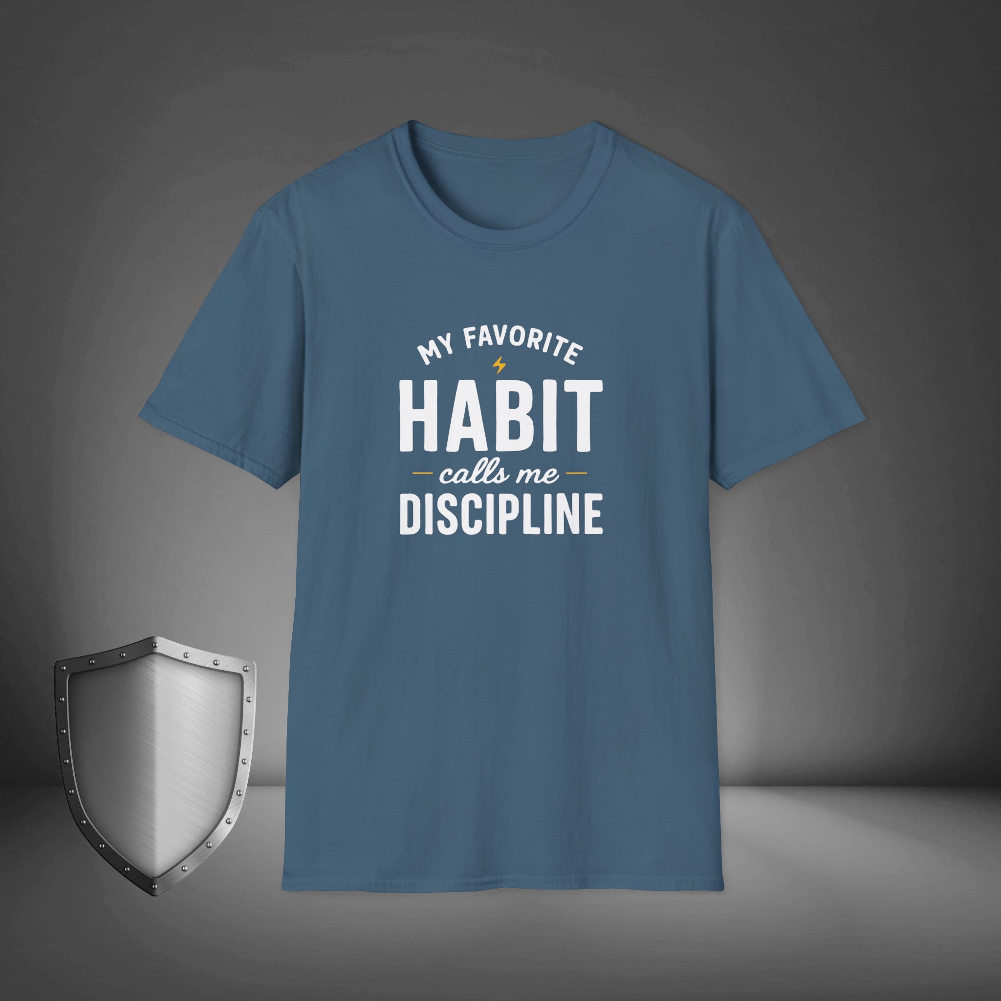 My Favorite Habit Calls Me Discipline Motivational Gym Shirt, Hustle Mindset Tee, Streetwear Confidence Apparel