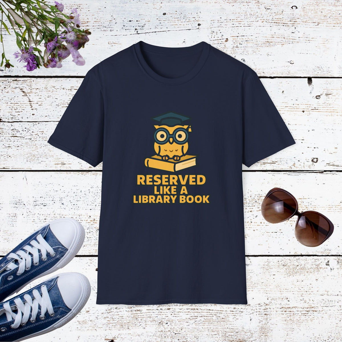 Reserved Like a Library Book Funny Introvert Shirt, Gamer Tee, Casual Wear, Book Lover Gift