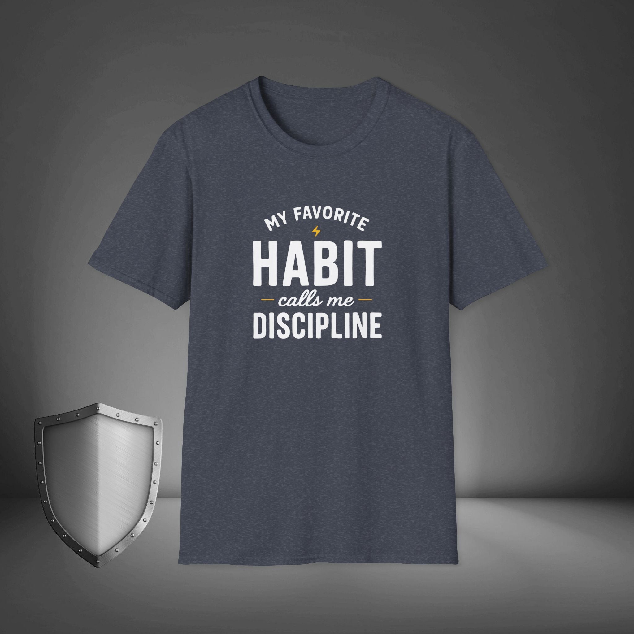My Favorite Habit Calls Me Discipline Motivational Gym Shirt, Hustle Mindset Tee, Streetwear Confidence Apparel