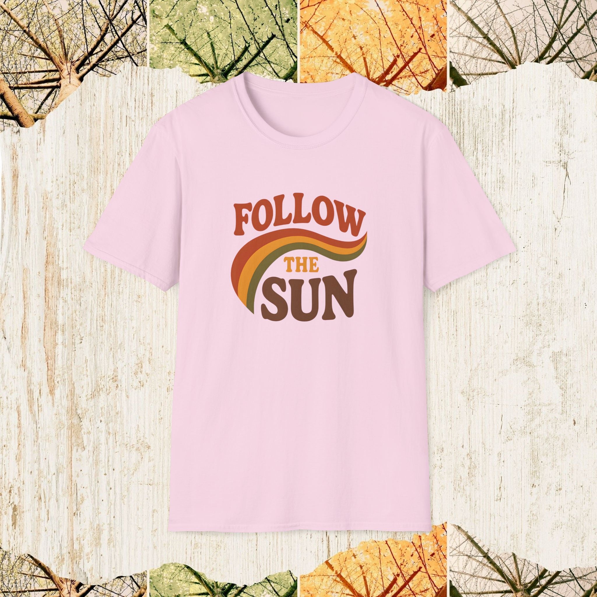 Follow the Sun Autumn Vibes Shirt, Cozy Fall Tee, Pumpkin Season Apparel