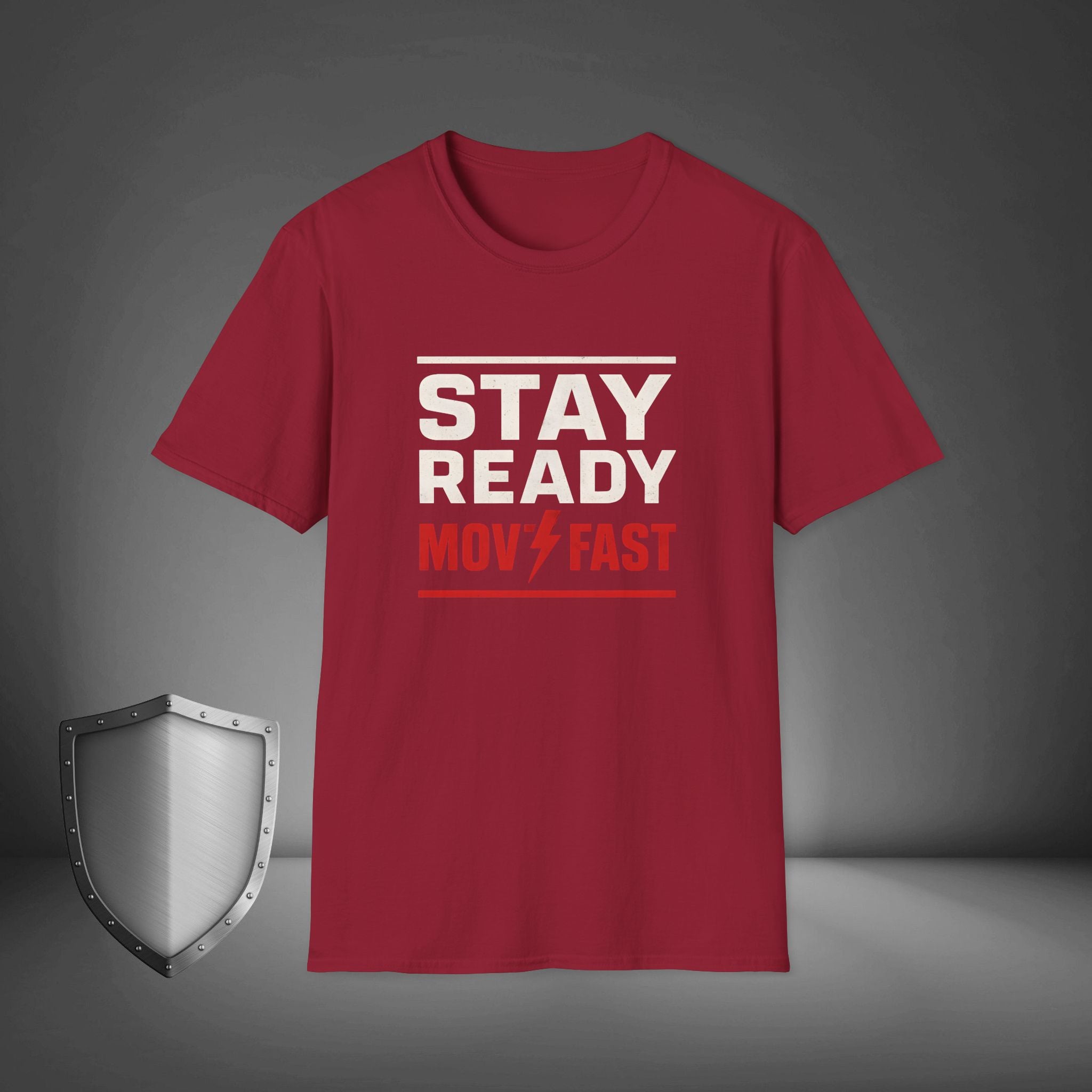 Stay Ready Move Fast Motivational Streetwear Shirt, Gym Grind Tee, Hustle Mindset Shirt