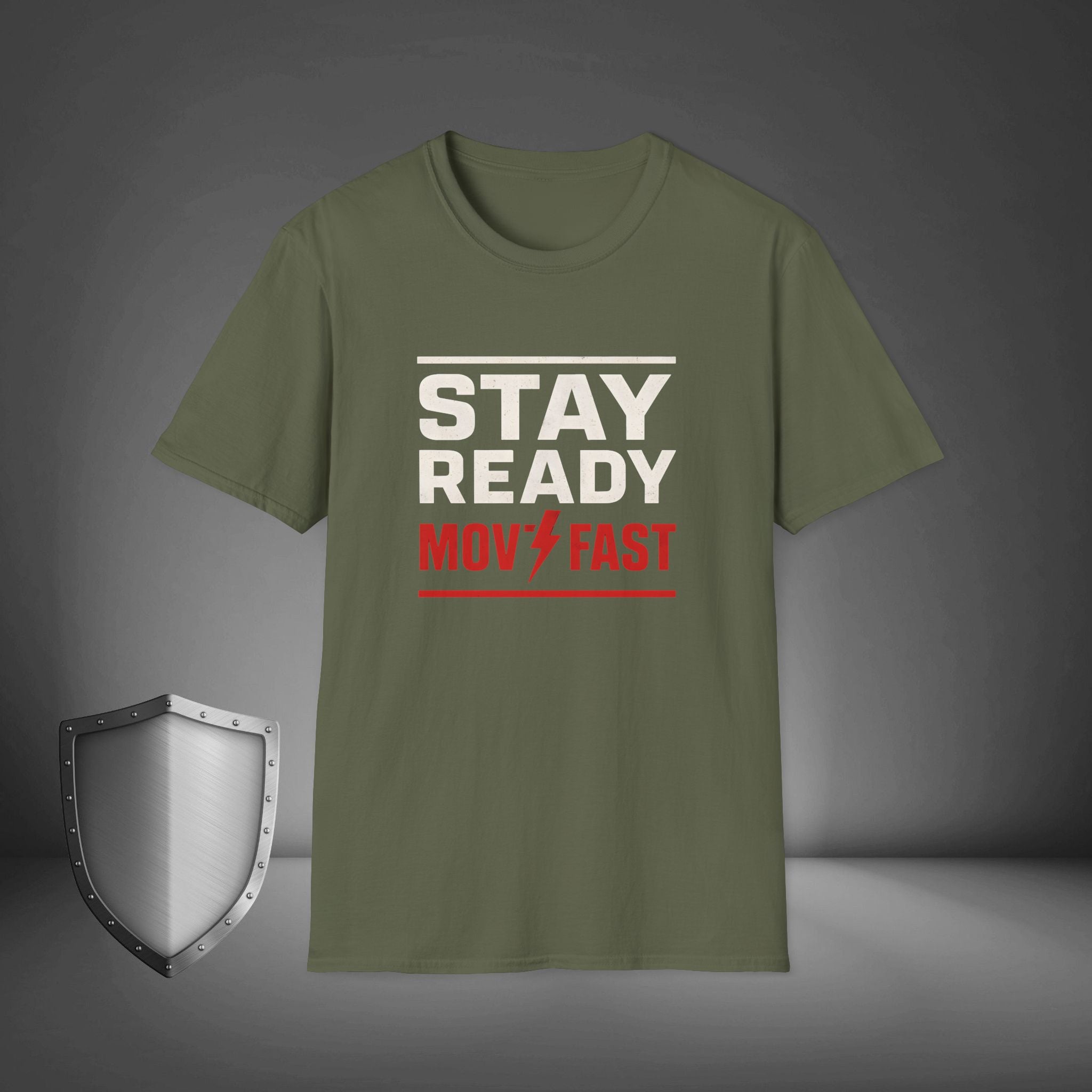 Stay Ready Move Fast Motivational Streetwear Shirt, Gym Grind Tee, Hustle Mindset Shirt