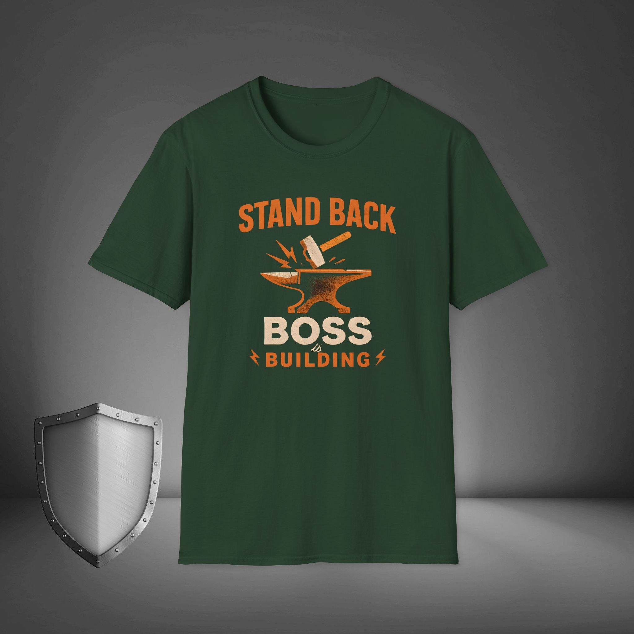 Stand Back Boss Is Building Entrepreneur Hustle Shirt, Business Mindset Tee, Startup Grind Apparel