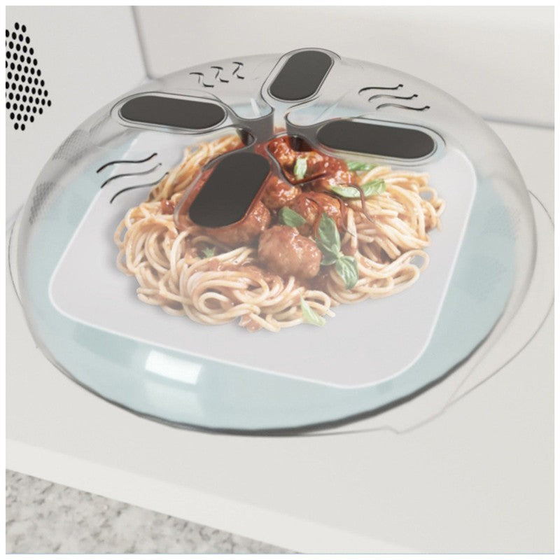 Magnetic Splatter Cover with Steam Vent & Dishwasher Safe Design