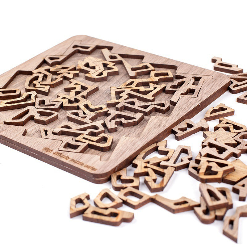 Continuum Wooden Puzzle - Extreme Burn-Finish Brain Teaser - Challenging Interlocking Jigsaw for Adults & Experts