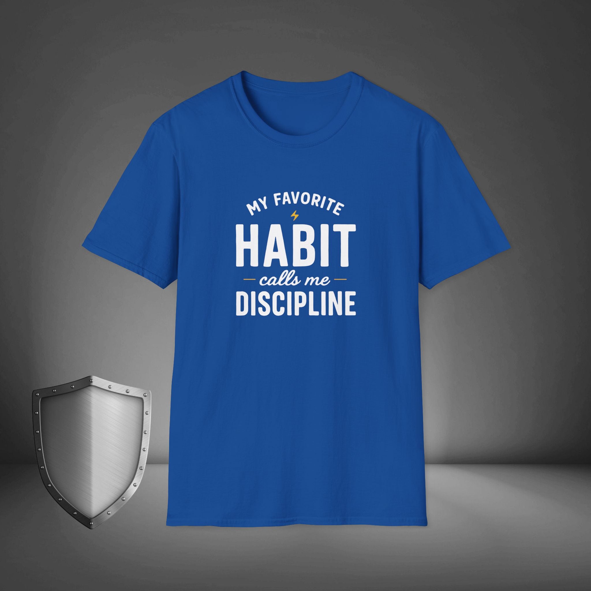 My Favorite Habit Calls Me Discipline Motivational Gym Shirt, Hustle Mindset Tee, Streetwear Confidence Apparel