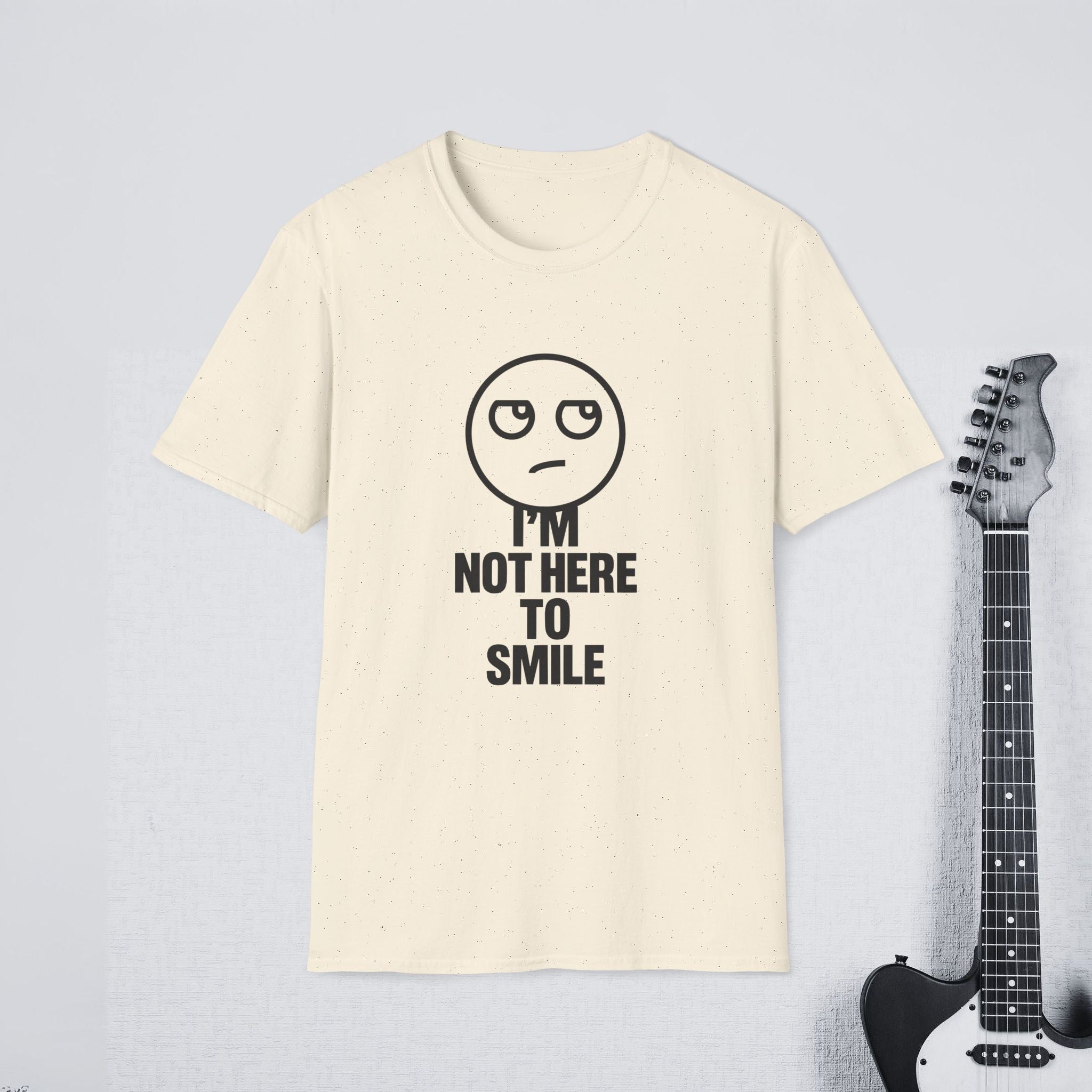 I’m Not Here to Smile Funny Introvert Shirt, Savage Streetwear Tee, Sarcastic Mood Apparel