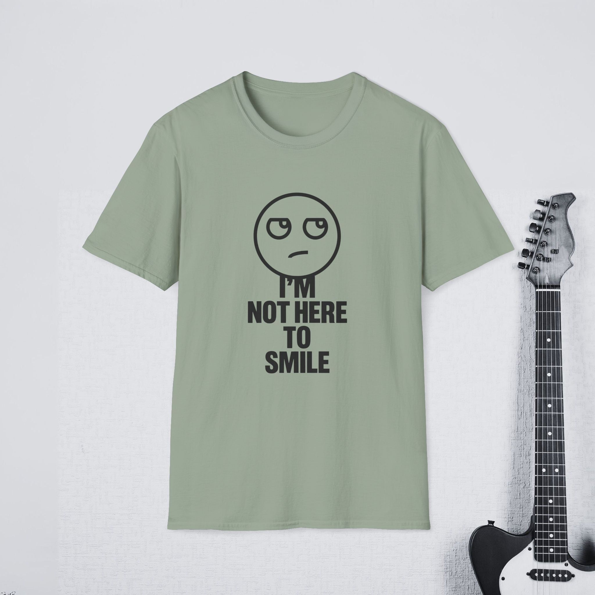 I’m Not Here to Smile Funny Introvert Shirt, Savage Streetwear Tee, Sarcastic Mood Apparel