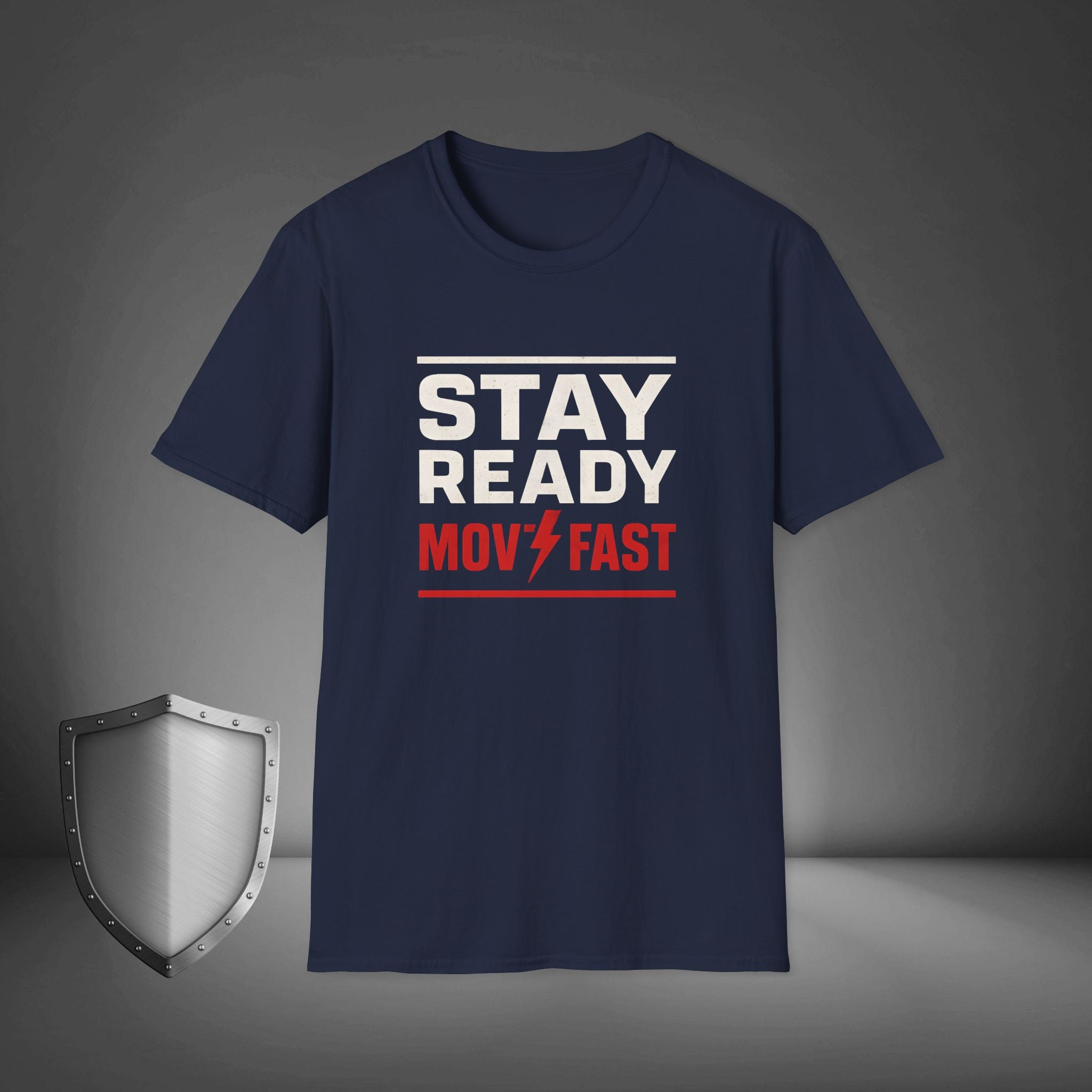 Stay Ready Move Fast Motivational Streetwear Shirt, Gym Grind Tee, Hustle Mindset Shirt