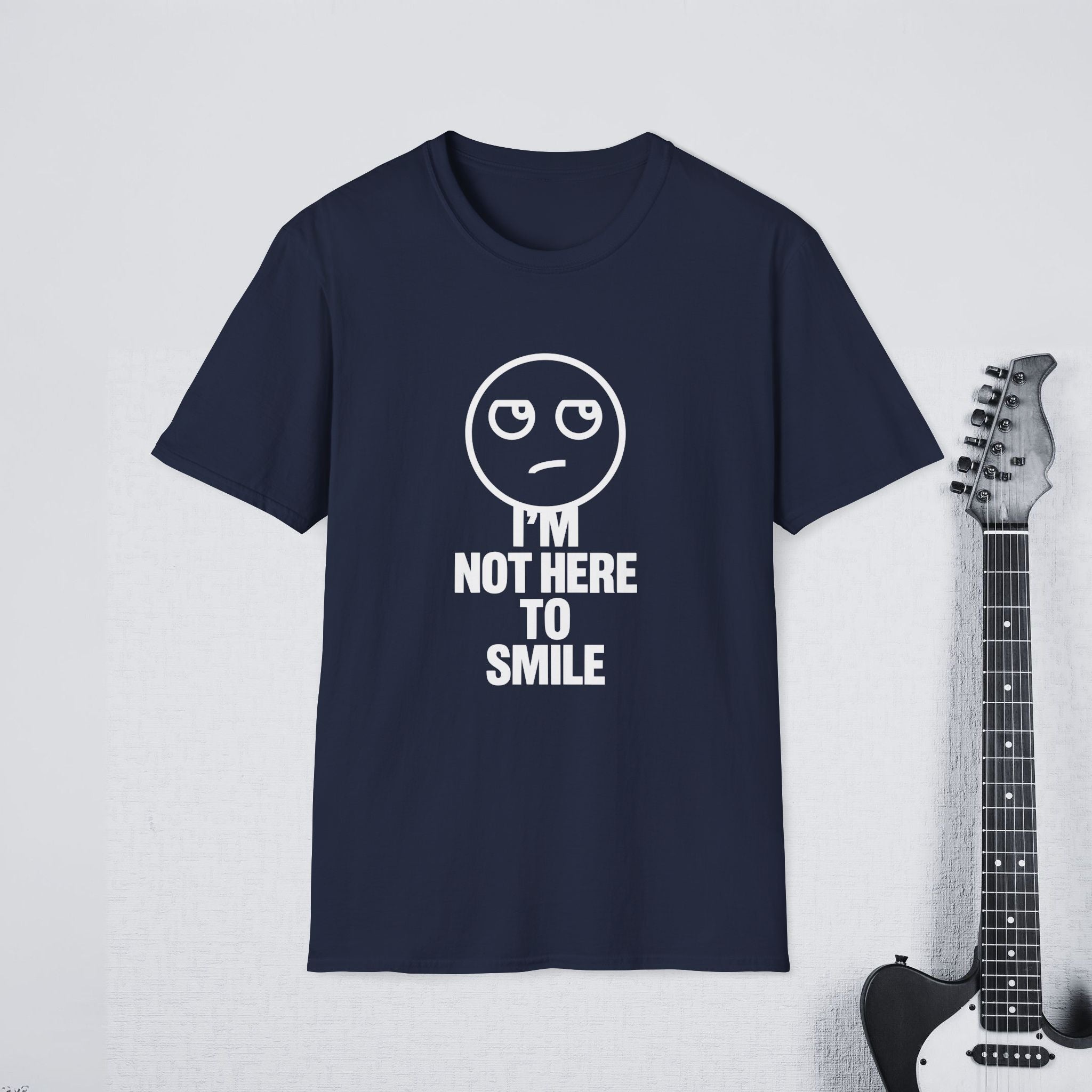 I’m Not Here to Smile Funny Introvert Shirt, Savage Streetwear Tee, Sarcastic Mood Apparel