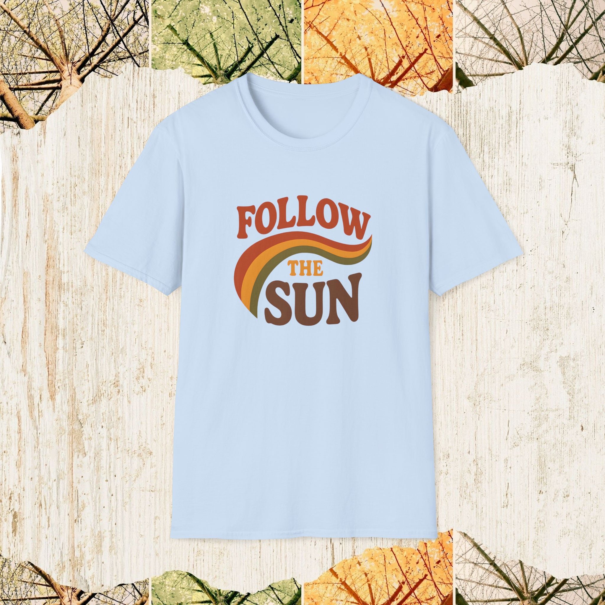 Follow the Sun Autumn Vibes Shirt, Cozy Fall Tee, Pumpkin Season Apparel