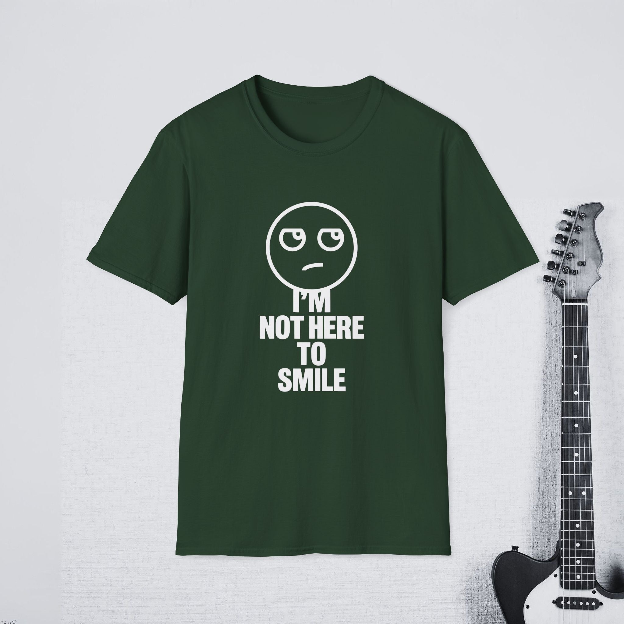 I’m Not Here to Smile Funny Introvert Shirt, Savage Streetwear Tee, Sarcastic Mood Apparel