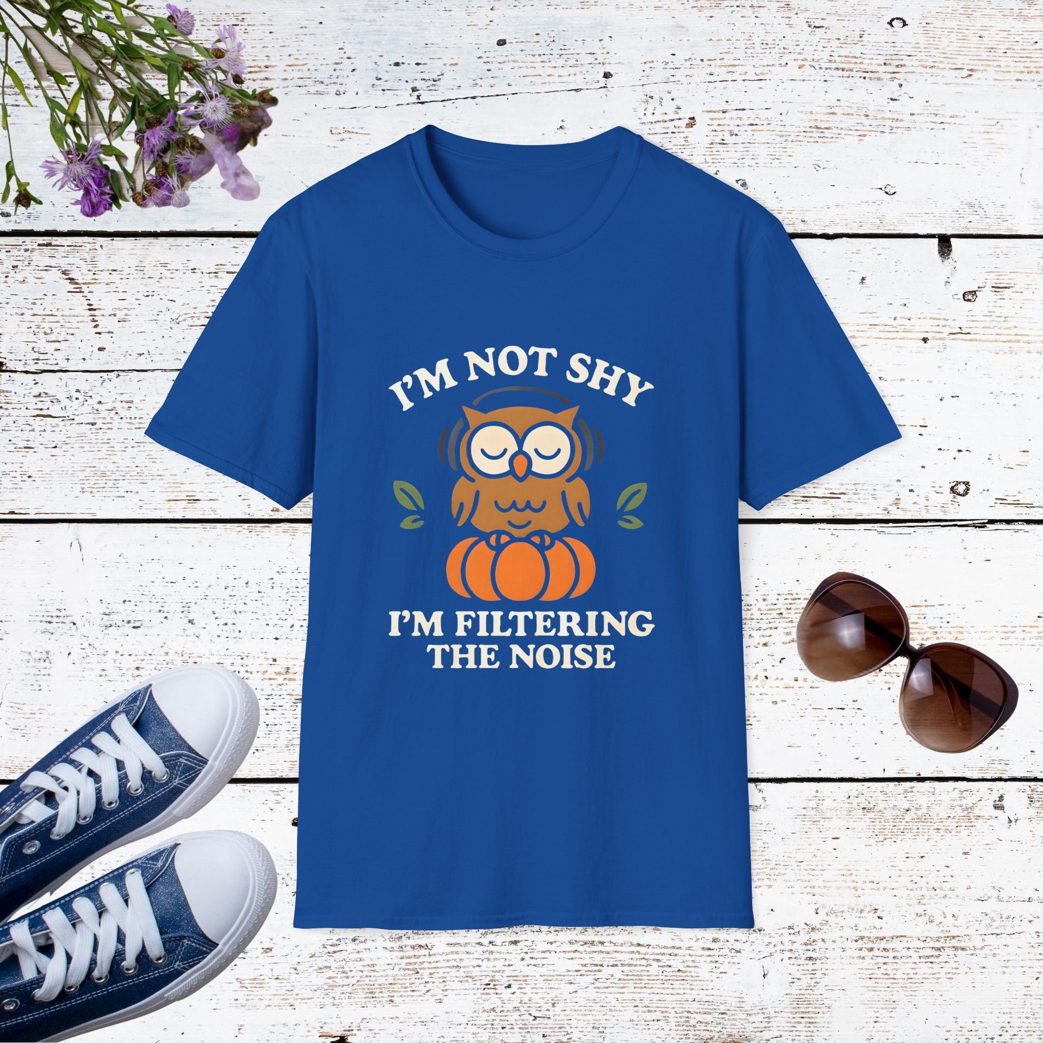 I’m Not Shy I’m Filtering the Noise Funny Introvert Shirt, Social Battery Tee, Quiet Confidence Apparel