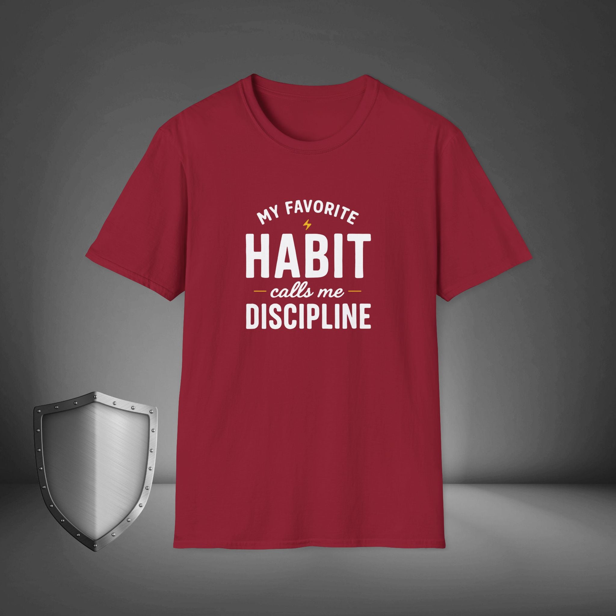 My Favorite Habit Calls Me Discipline Motivational Gym Shirt, Hustle Mindset Tee, Streetwear Confidence Apparel