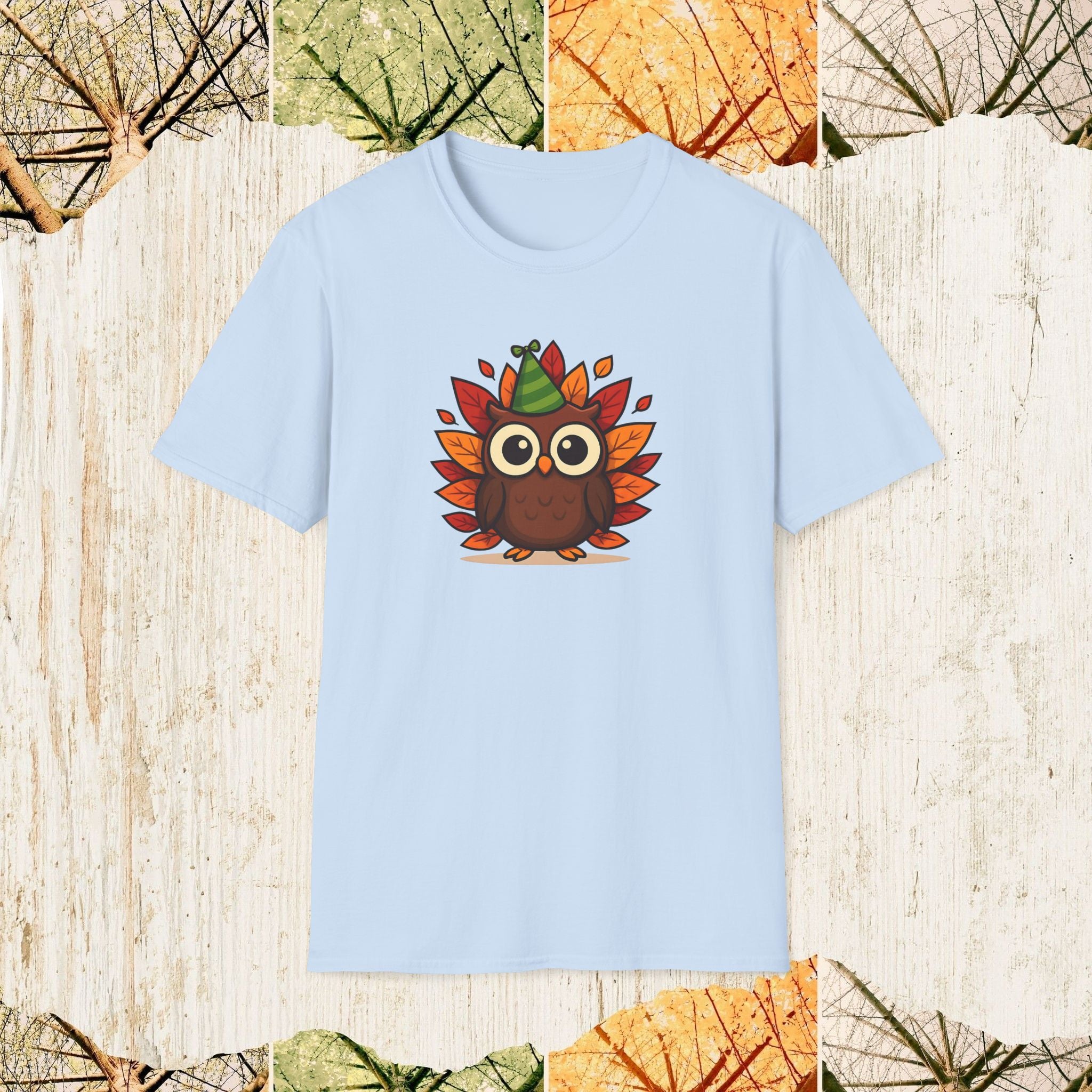 Owl Autumn Vibe Cozy Fall Shirt, Pumpkin Season Tee, Nature Lover Apparel