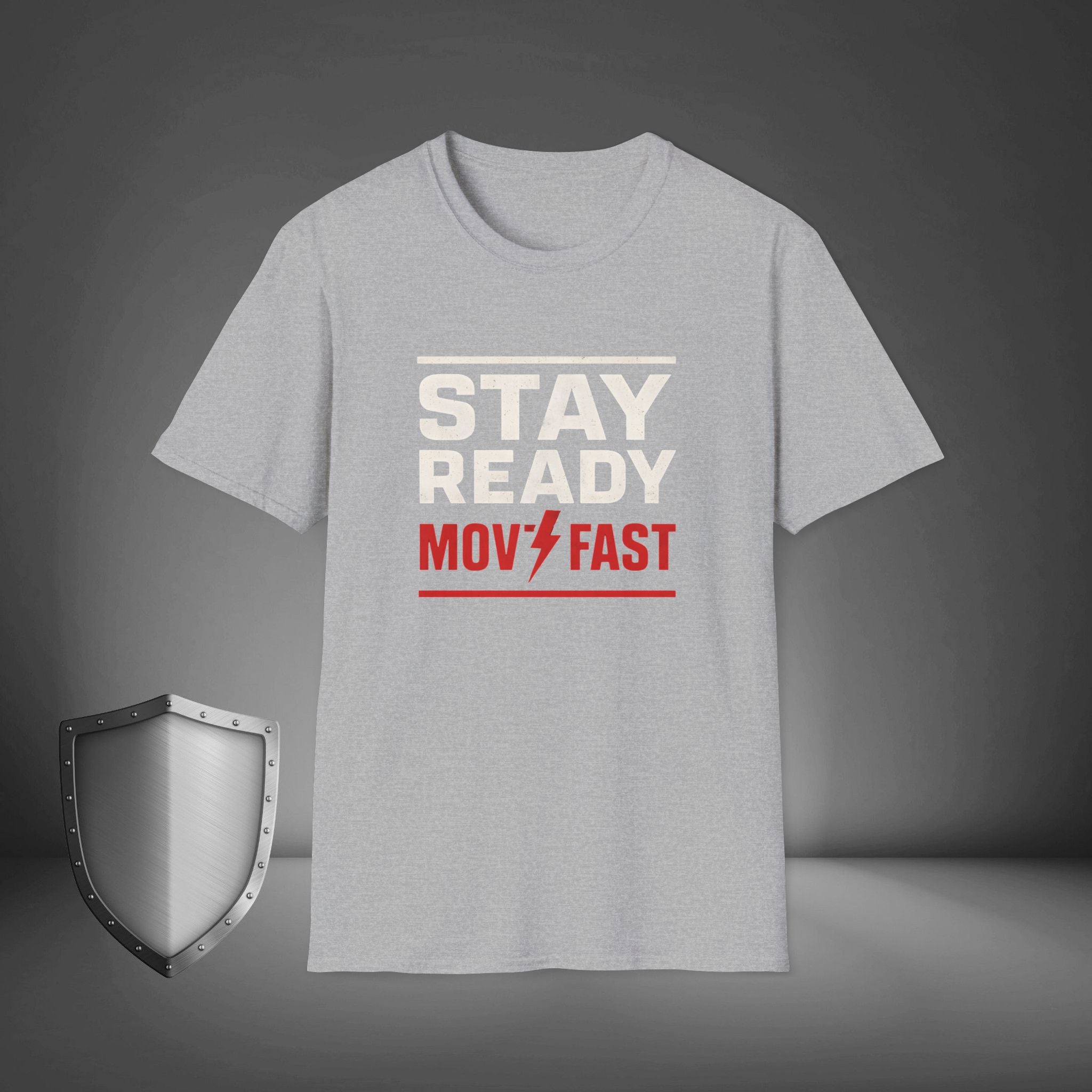 Stay Ready Move Fast Motivational Streetwear Shirt, Gym Grind Tee, Hustle Mindset Shirt