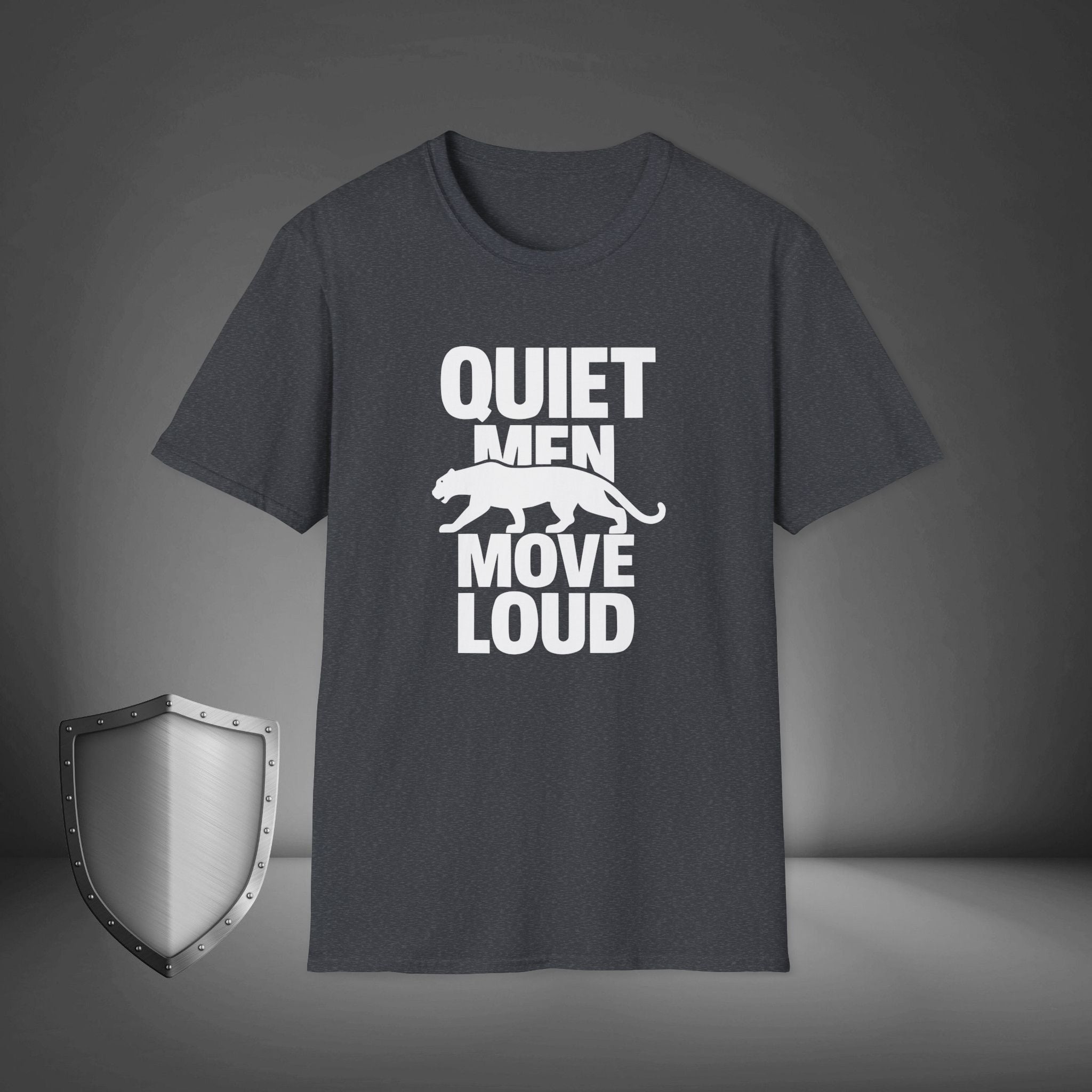 Quiet Men Move Loud Introvert Shirt, Hustle Culture Tee, Bold Mindset Shirt