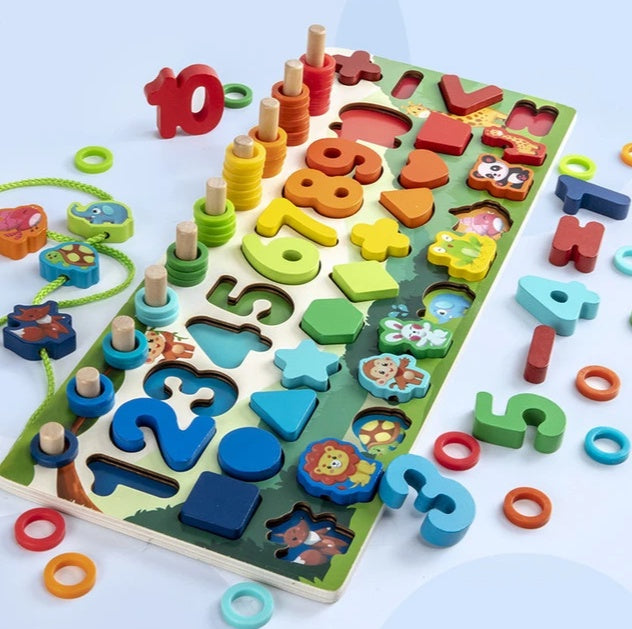 3D Alphabet & Number Puzzle – Colorful Educational Toy for Kids – Learn Letters, Numbers & Shapes!