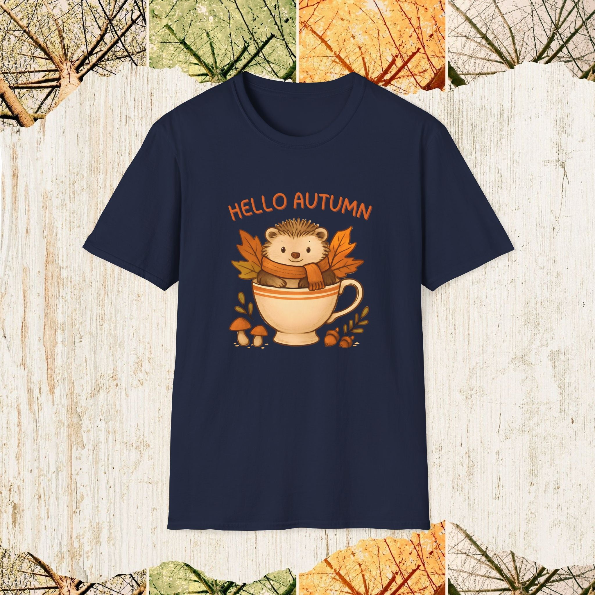 Hello Autumn Cozy Fall Shirt, Pumpkin Season Tee, Autumn Aesthetic Apparel