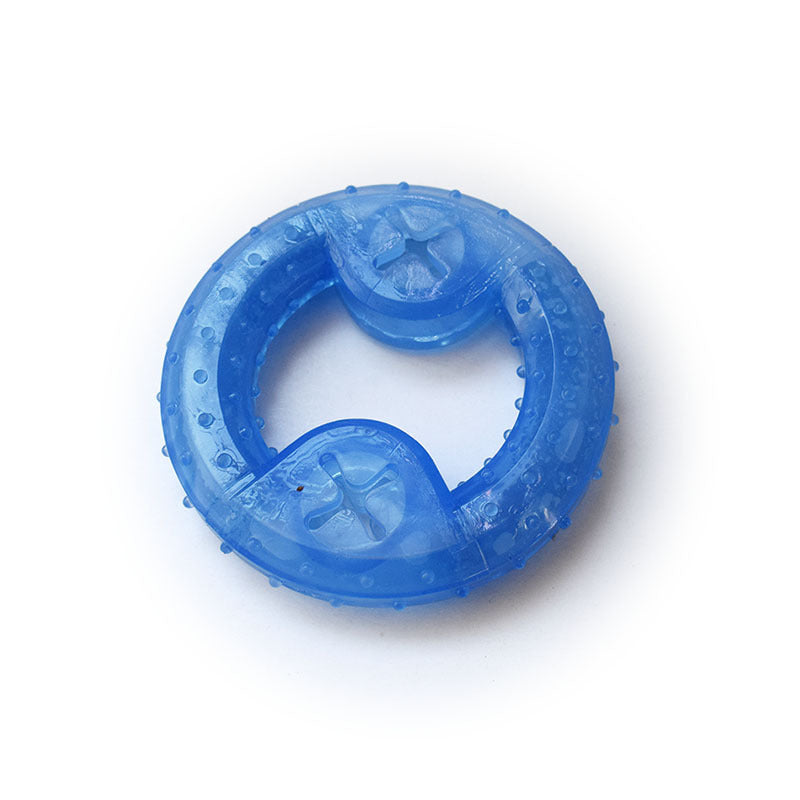 Frosty Bite Durable Dog Teether: Freezable Summer Chew Ring for Aggressive Chewers