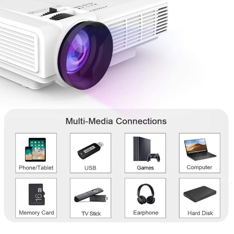 Pocket Cinema Pro: 3600-Lumen Portable HD Projector - Big Screen Magic Anywhere (Up to 67")