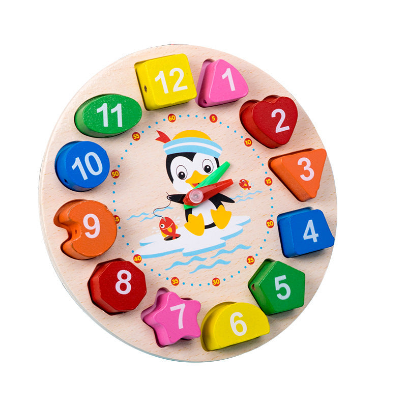 Montessori Wooden Baby Rattle & Rainbow Blocks – Educational Musical Toy for Toddlers – Natural Teething Safe Toy