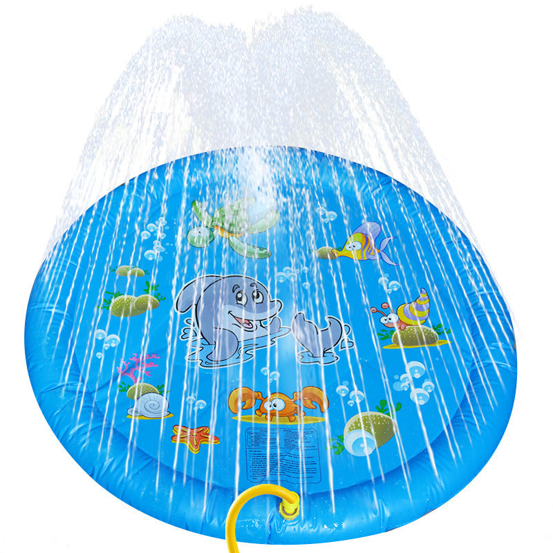 Backyard Water Play Mat - Summer Splash Pad for Kids & Pets with Anti-Slip Surface