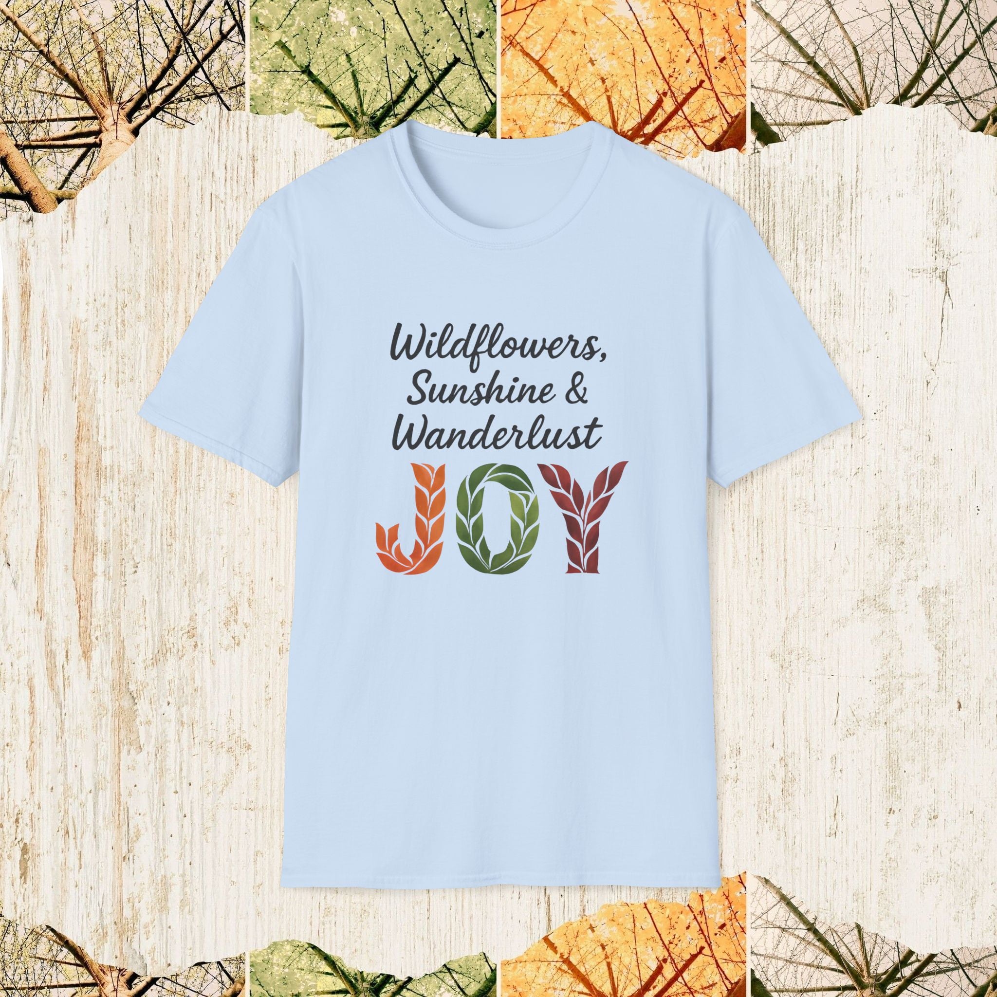 Wildflowers Sunshine & Wanderlust Adventure Shirt, Cozy Fall Travel Tee