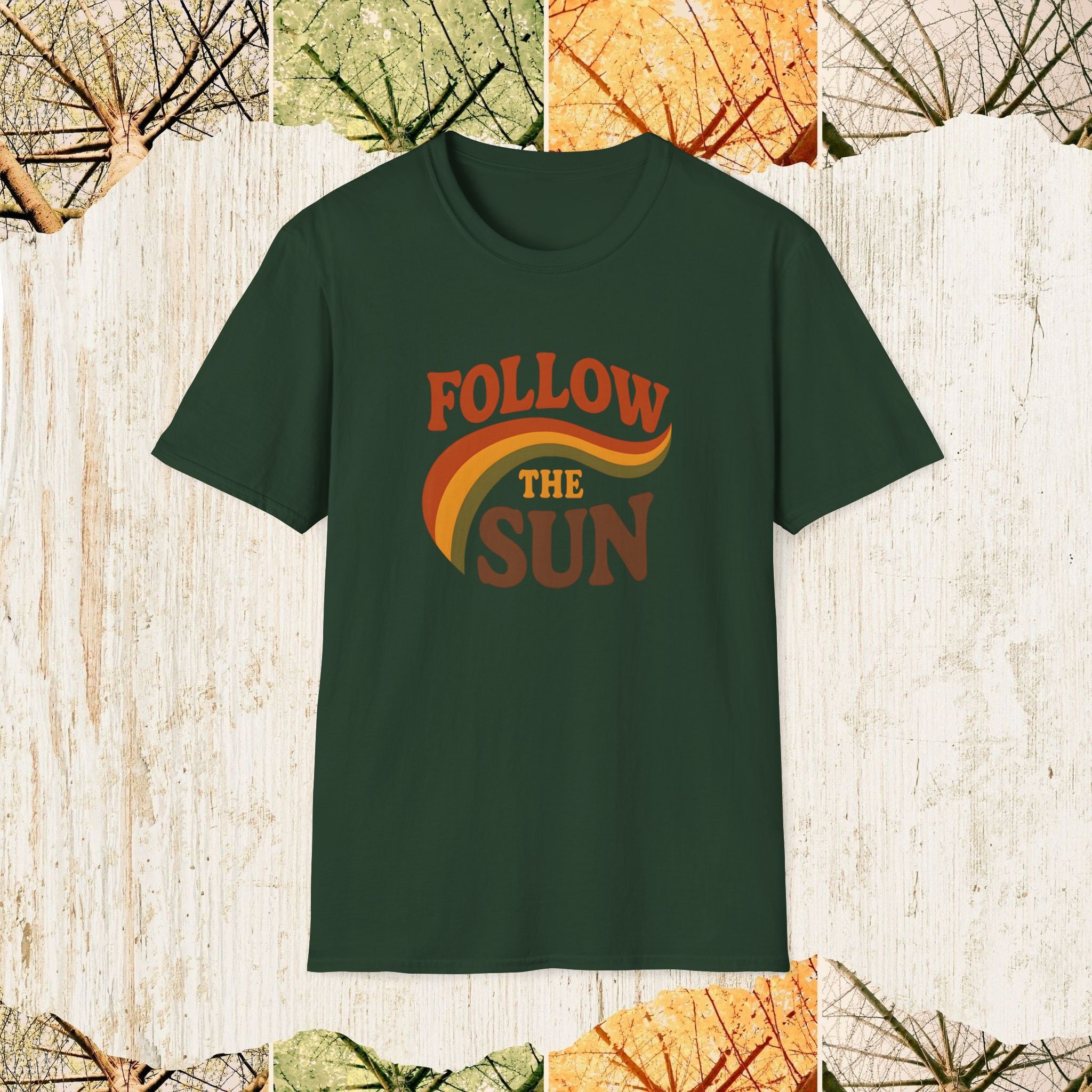 Follow the Sun Autumn Vibes Shirt, Cozy Fall Tee, Pumpkin Season Apparel