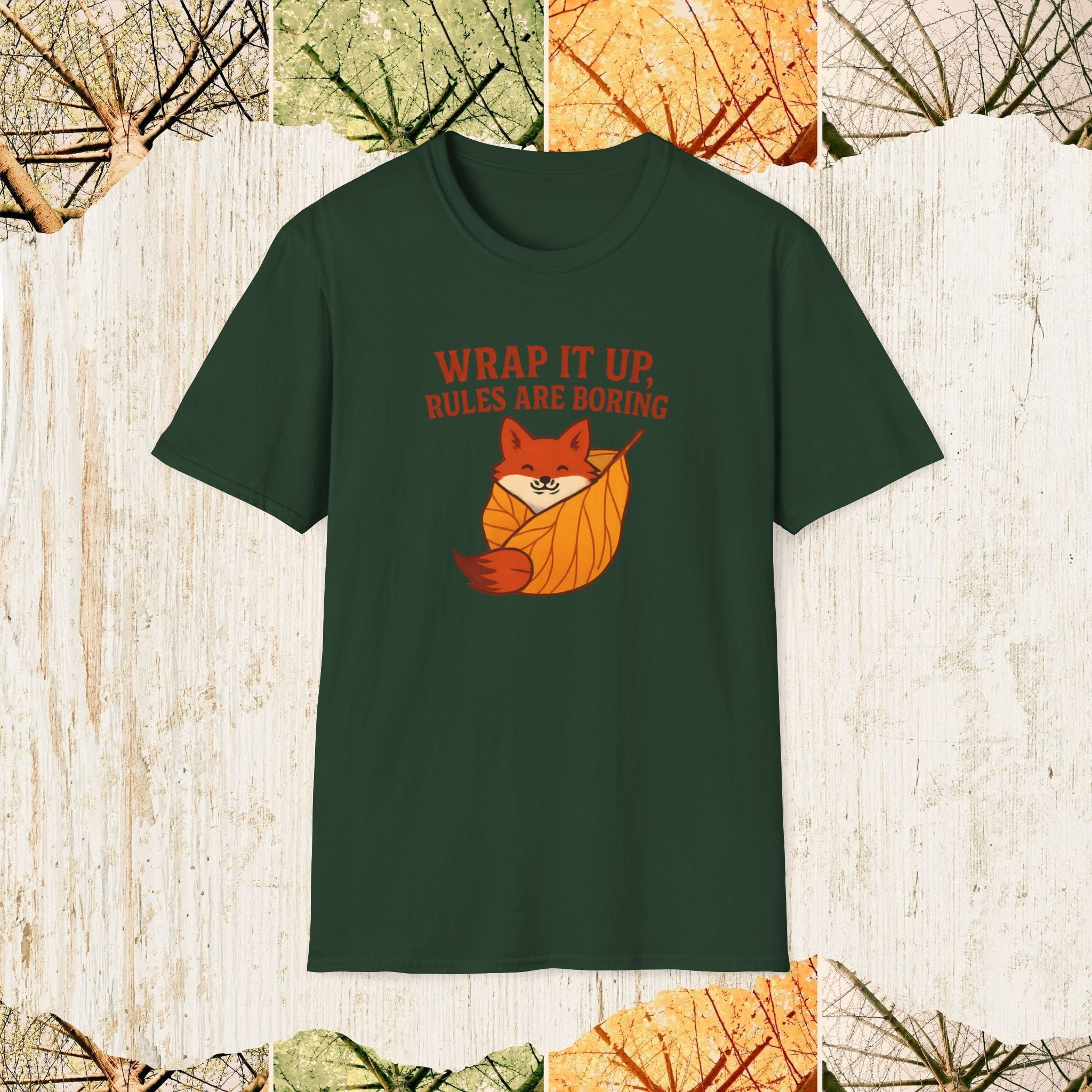 Wrap It Up Rules Are Boring Funny Rebel Shirt, Sarcastic Humor Tee, Streetwear Statement Apparel