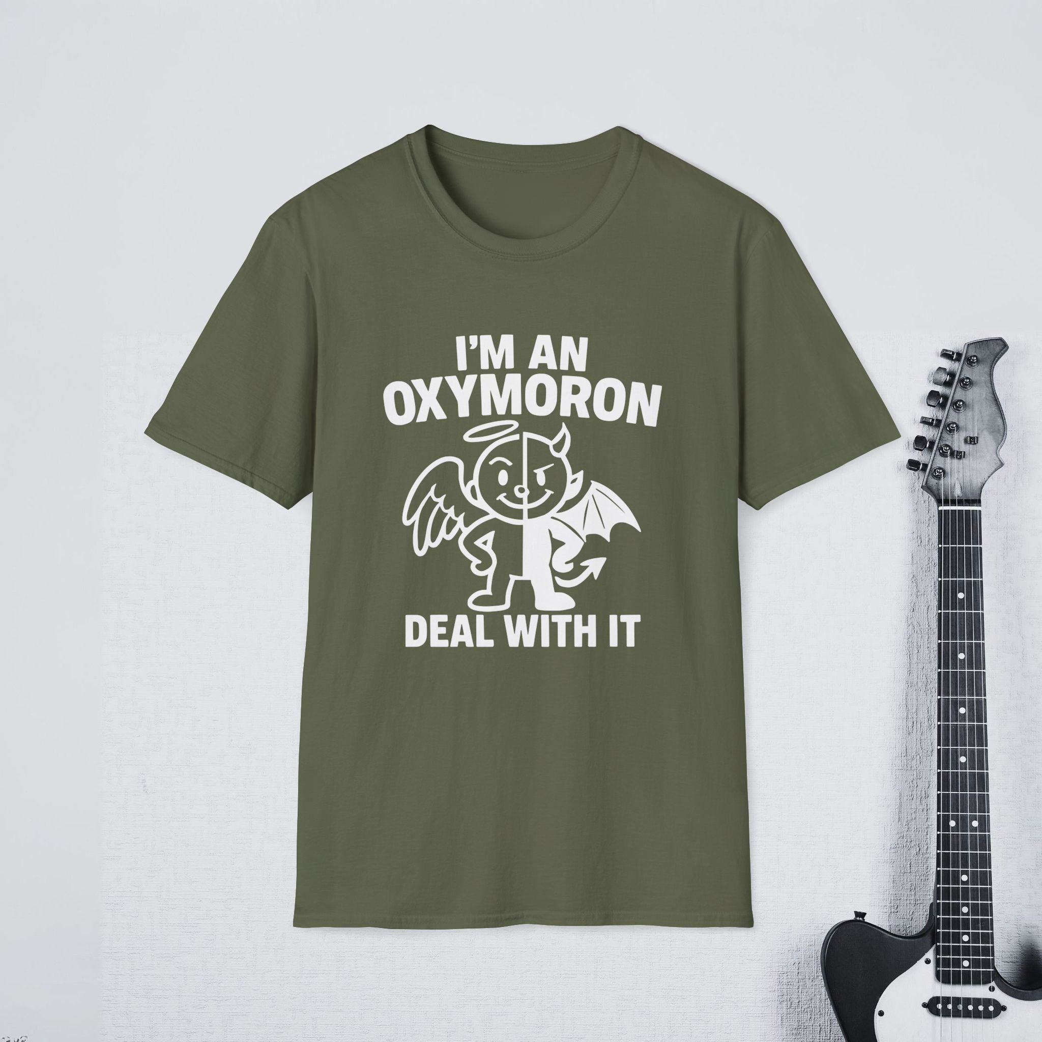I’m an Oxymoron Deal With It Funny Sarcastic Shirt, Clever Humor Tee, Bold Personality Apparel